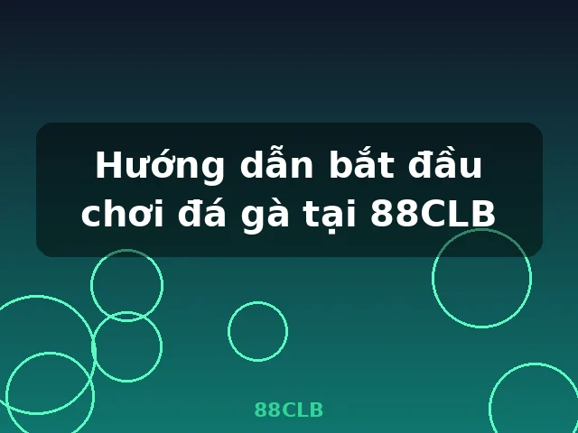 Hướng dẫn bắt đầu chơi đá gà tại 88CLB